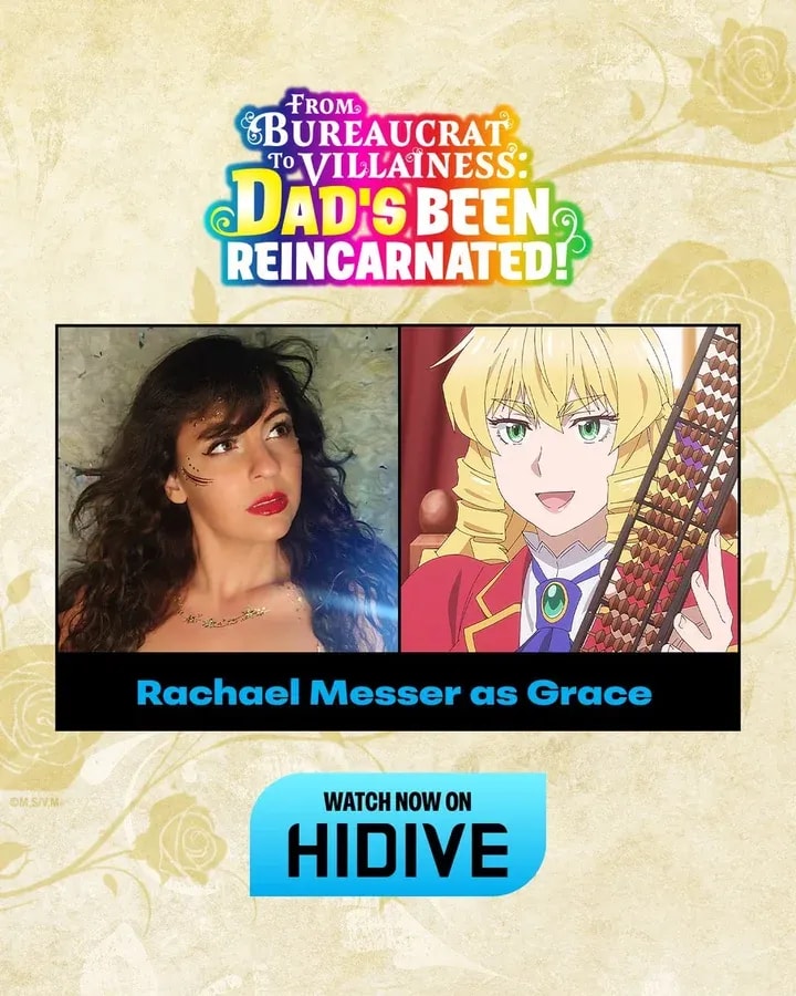 New Role Announcement for From Bureaucrat to Villainess Anime