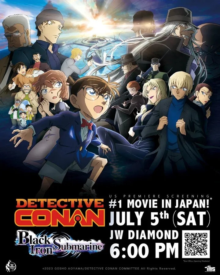 Experience the U.S. Premiere of Detective Conan: The Black Iron Submarine at AX