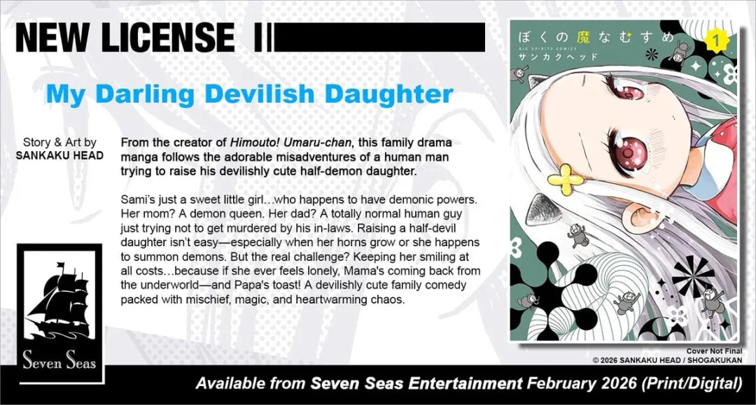 Seven Seas Entertainment to Release 'My Darling Devilish Daughter' Manga in English