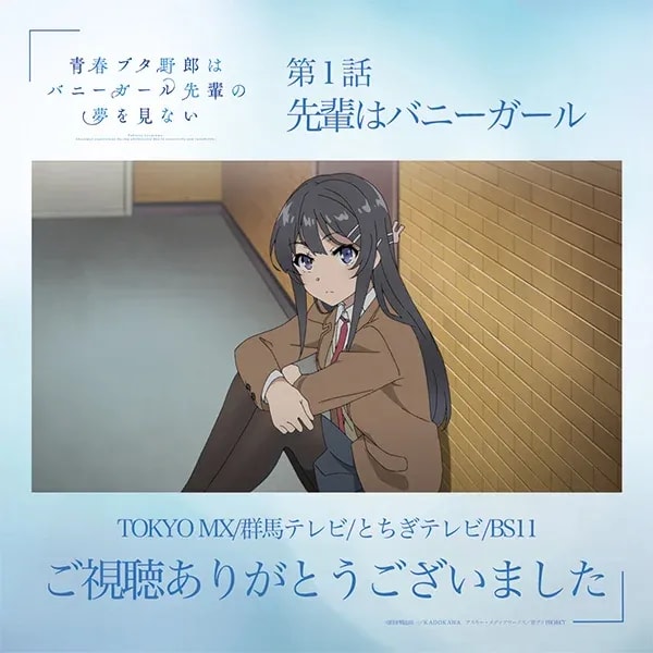 Rascal Does Not Dream of Bunny Girl Senpai: Thanks for Watching!