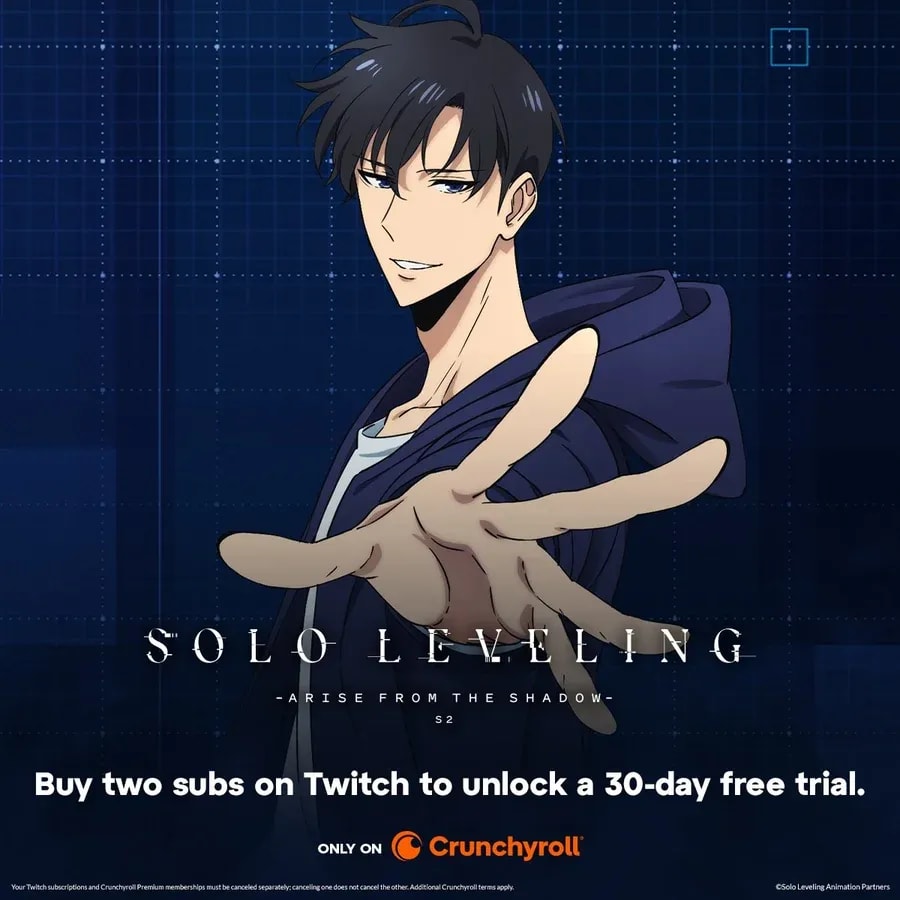 Get a Free 30-Day Crunchyroll Mega Fan Trial with Streamer Subscription