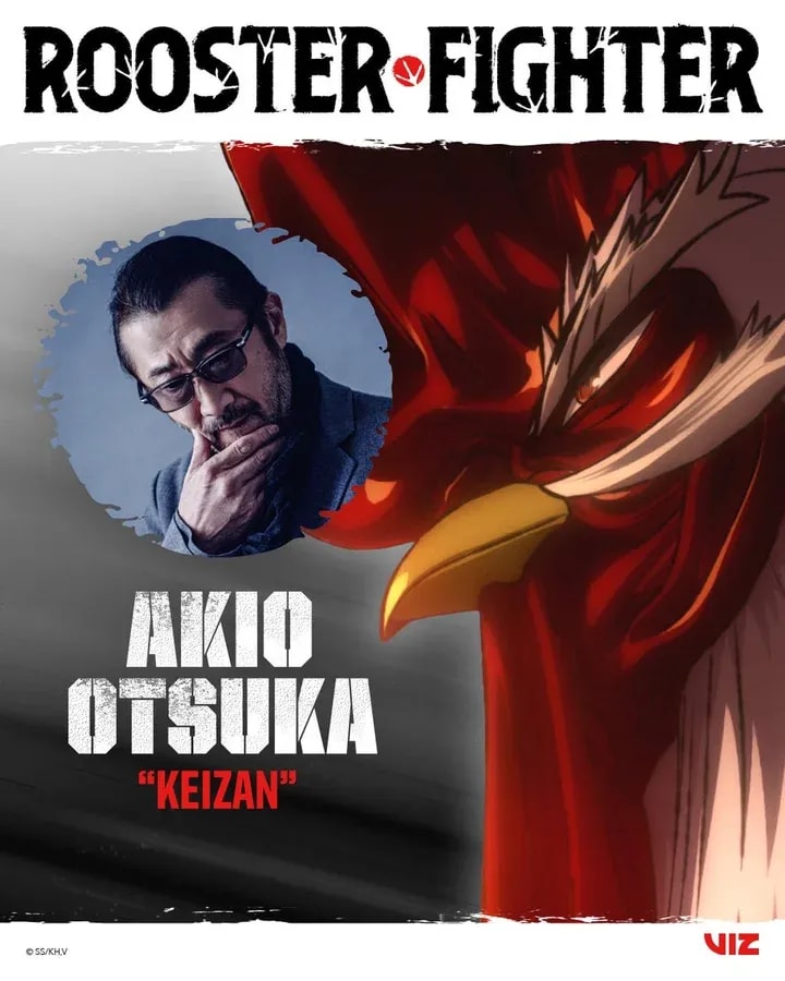 Legendary Voice Actor Akio Otsuka Joins Rooster Fighter as the Formidable Keizan