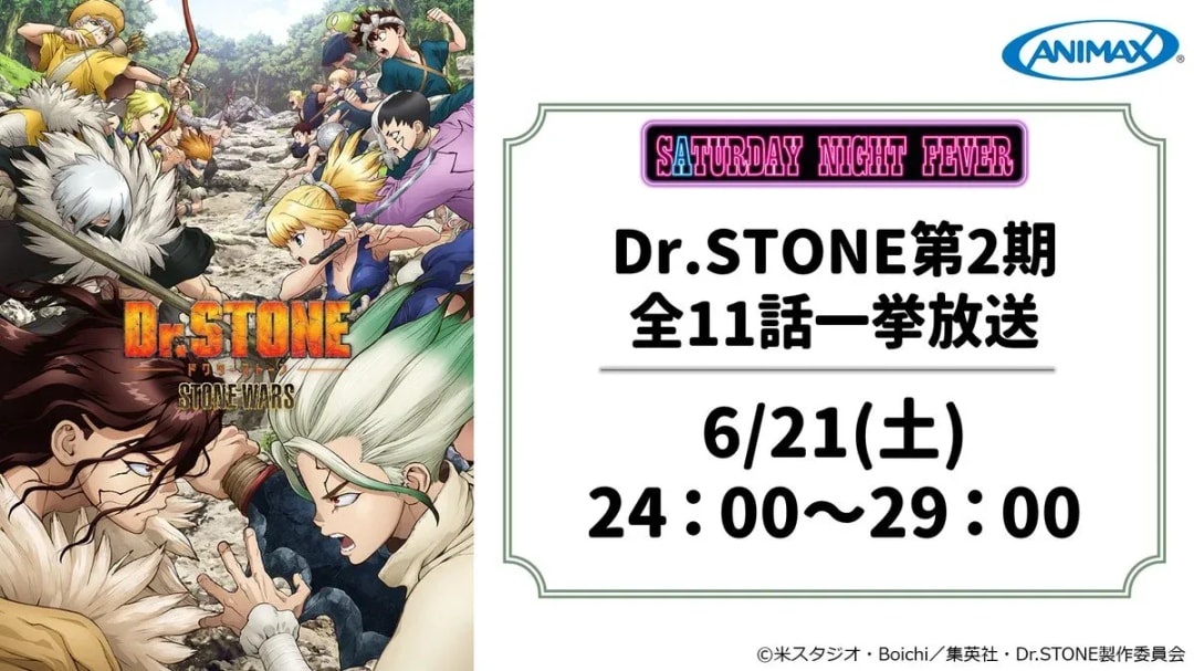 Don't Miss the Dr. STONE Marathon on Saturday Night!