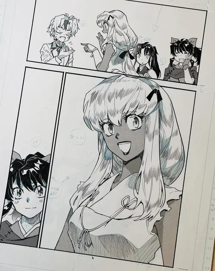 Blending Anime Characters into Manga: A Creative Process