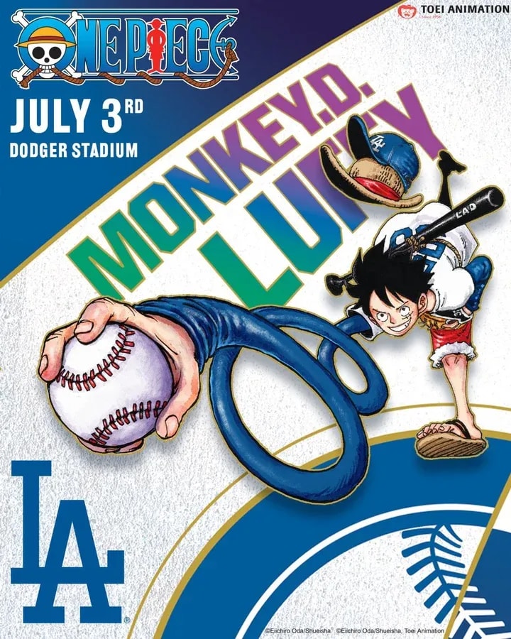 One Piece and Dodgers Collaboration Event Kicks Off at Dodger Stadium