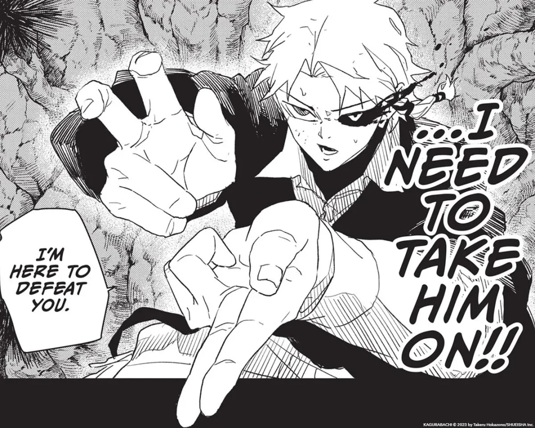 Hakuri's Unwavering Resolve in Kagurabachi Volume 4