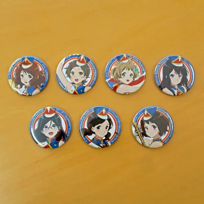 Sound! Euphonium: Collect the Sun Fest Can Badges Today!