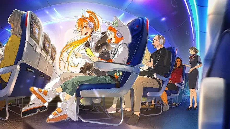 Crunchyroll and Delta Air Lines Launch In-Flight Anime Experience Featuring 'Solo Leveling' and 'Fruits Basket'
