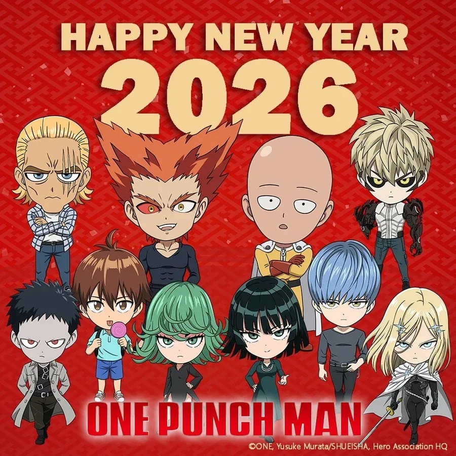 Celebrate 2026 with One Punch Man: New Year Greetings