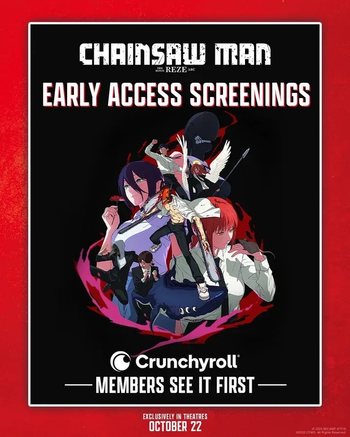 Exclusive Early Access to Chainsaw Man Movie for Crunchyroll Members