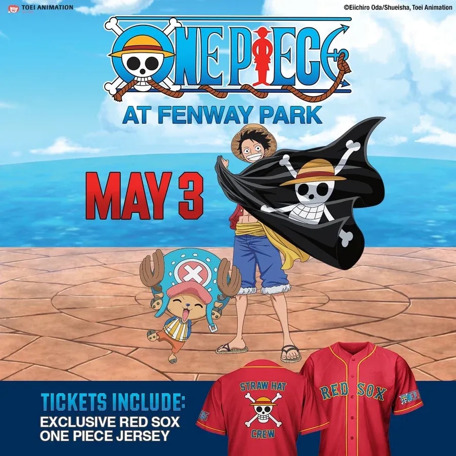 Experience ONE PIECE Day at Fenway Park with the Boston Red Sox