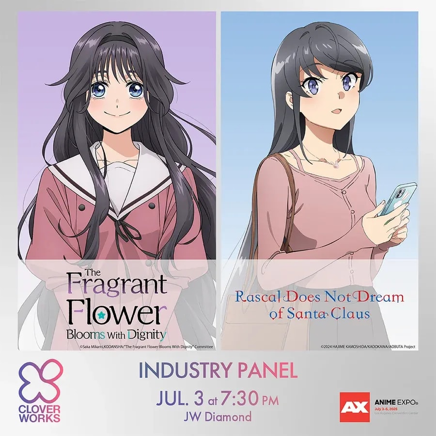 Join the CloverWorks Panel and U.S. Premiere of Rascal Does Not Dream of Santa Claus