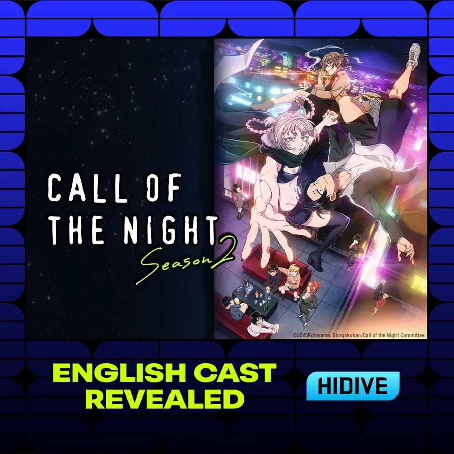 Call of the Night Season 2 English Dub Premieres on HIDIVE