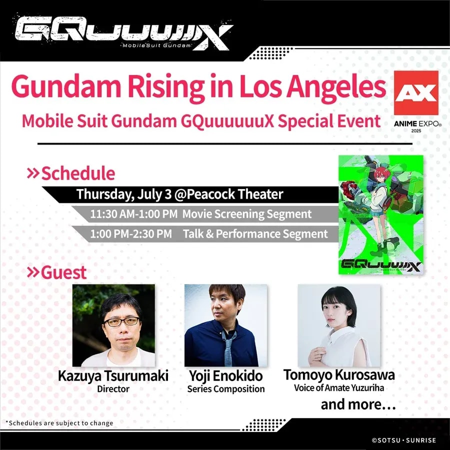 Join the Exciting Mobile Suit Gundam GQuuuuuuX Event at Anime Expo 2025