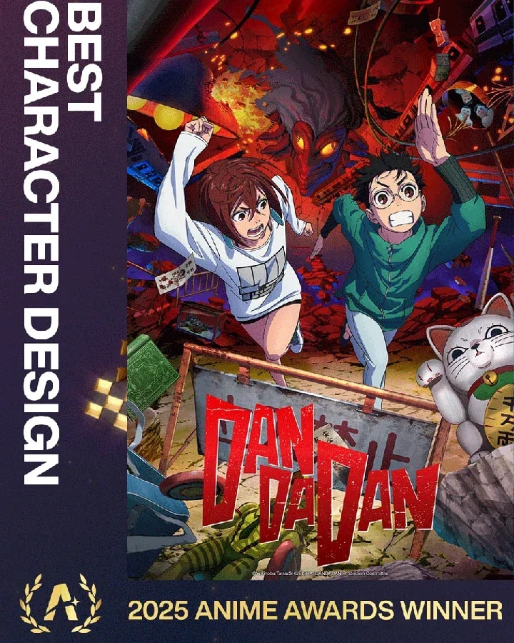 DAN DA DAN Celebrated for Best Character Design at 2025 Anime Awards