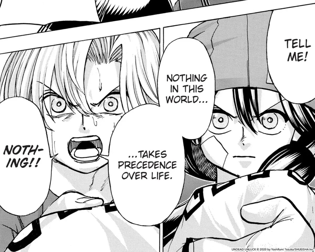 The Undying Importance of Life in 'Undead Unluck' Volume 20