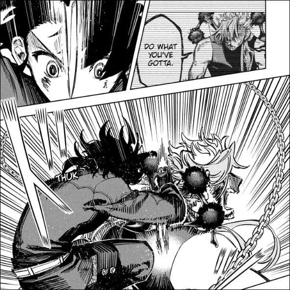 Intense Showdown: Ichi vs. Gokuraku in Ichi the Witch Chapter 34