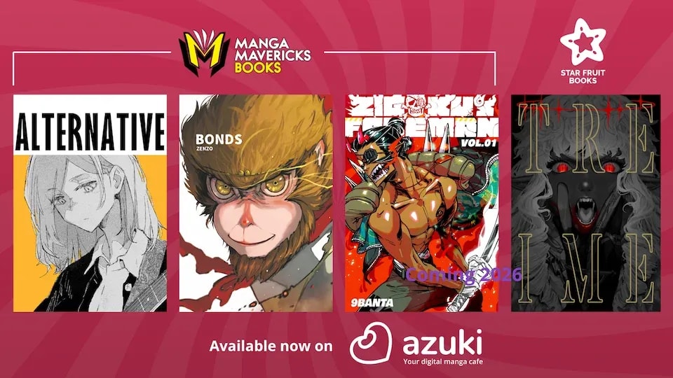 Azuki Enriches Manga Library with Indie Titles from Manga Mavericks and Star Fruit Books