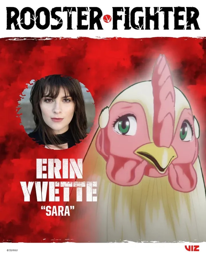 Erin Yvette to Voice Key Character in Rooster Fighter Anime