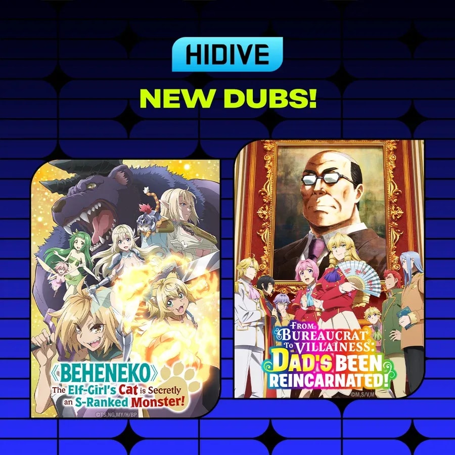 Latest Anime Premieres on HIDIVE: Beheneko and From Bureaucrat to Villainess