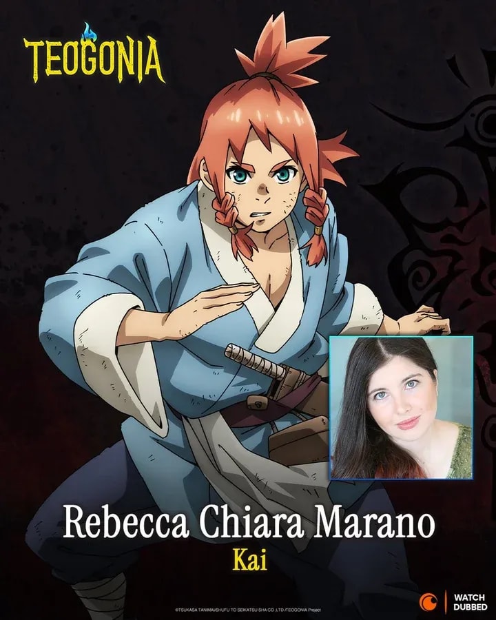 Teogonia Episode 1 Dub Now Streaming on Crunchyroll with Official Cast Graphics