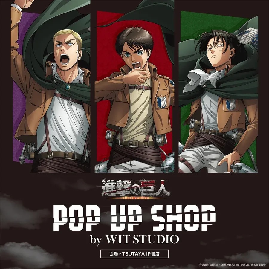 Attack on Titan POP UP SHOP by WIT STUDIO Concludes in Osaka