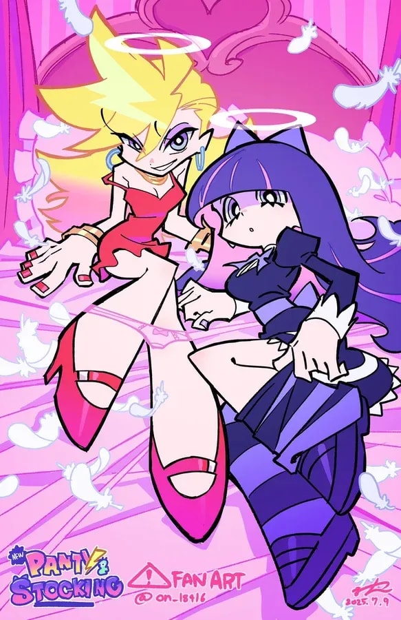New Illustration for Panty & Stocking with Garterbelt
