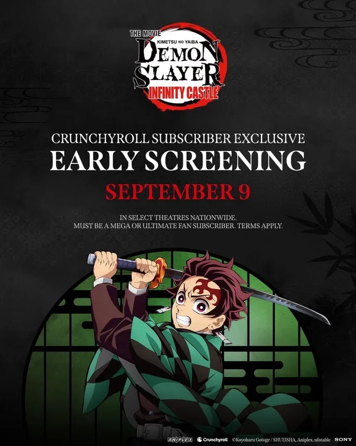 Get Early Access to Demon Slayer: Kimetsu no Yaiba Infinity Castle Screenings