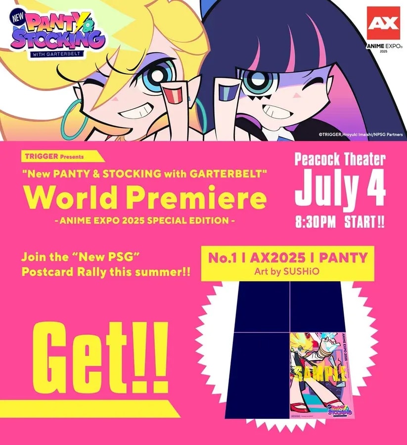 Collect Exclusive Postcards at the New PSG Rally at Anime Expo 2025