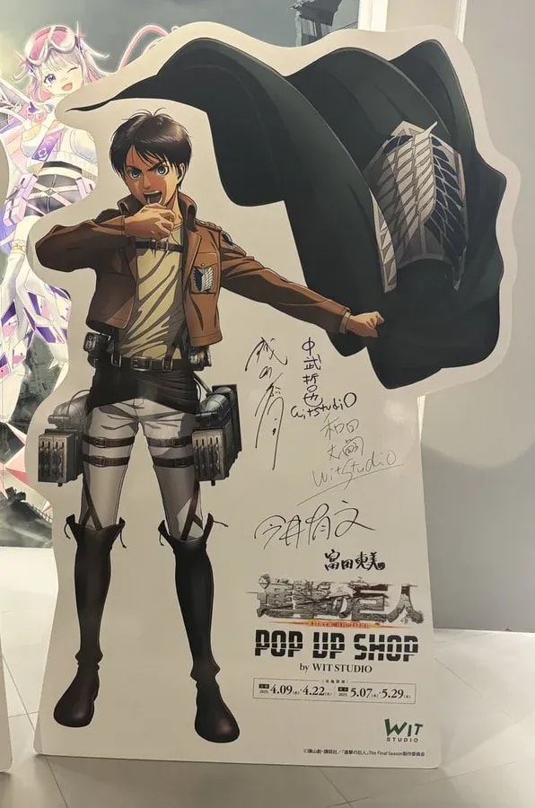 Final Day of Attack on Titan POP UP SHOP by WIT STUDIO in Tokyo