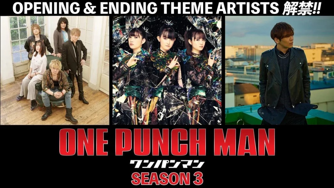 One Punch Man Season 3: New Theme Songs and BABYMETAL Comments Released