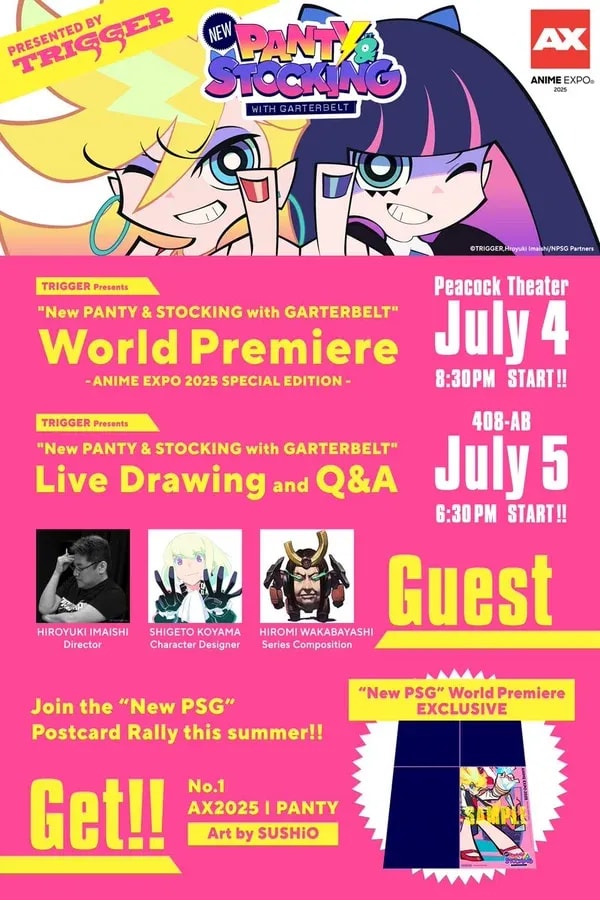World Premiere of New PANTY & STOCKING with GARTERBELT at Anime Expo 2025