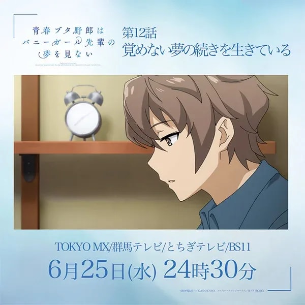 Episode 12 of Aobuta: Living the Continuation of an Unending Dream - Rebroadcast in 30 Minutes!