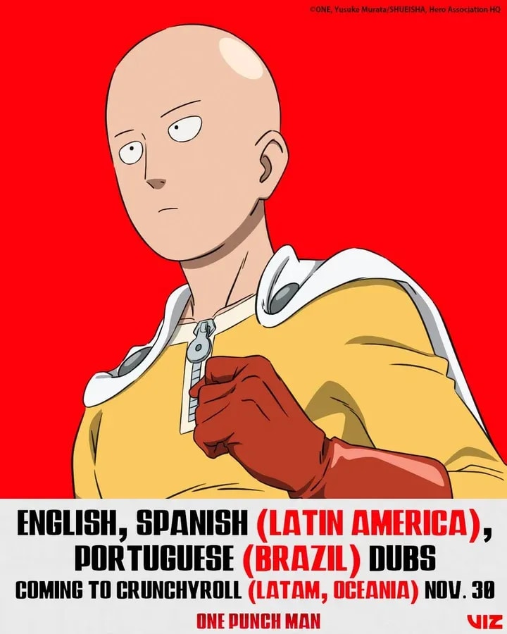 One-Punch Man Season 3 Dubs Arriving on Crunchyroll