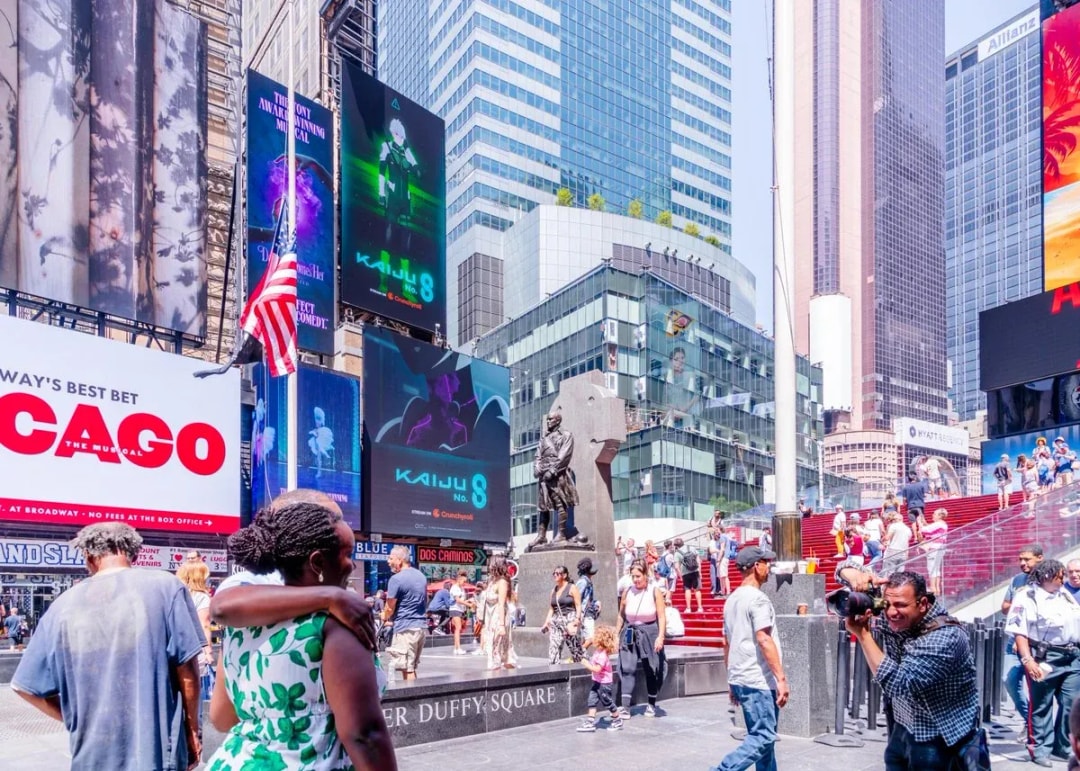 Experience Kaiju No. 8's Times Square Takeover
