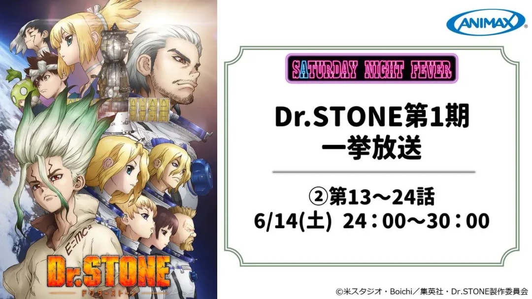 Catch the Dr. STONE Marathon: Episodes 13-24 Airing This Saturday!