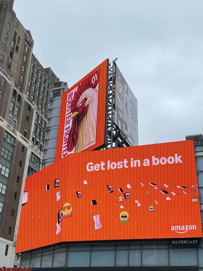 Rooster Fighter Volume 1 Takes Over Amazon Billboard in Times Square