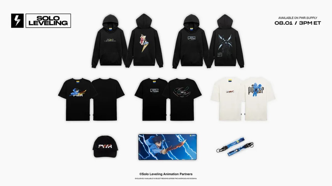 Crunchyroll and PWR Debut Limited-Edition 'Solo Leveling' Fashion Line