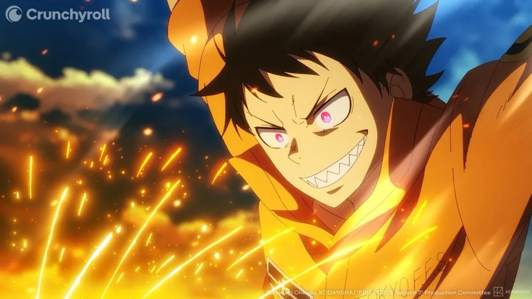 Shinra's Fiery Return in Fire Force Anime