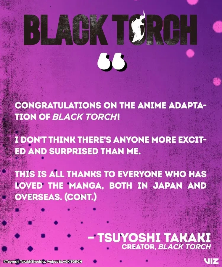 BLACK TORCH Anime: Creator Shares Exclusive Insights and Excitement