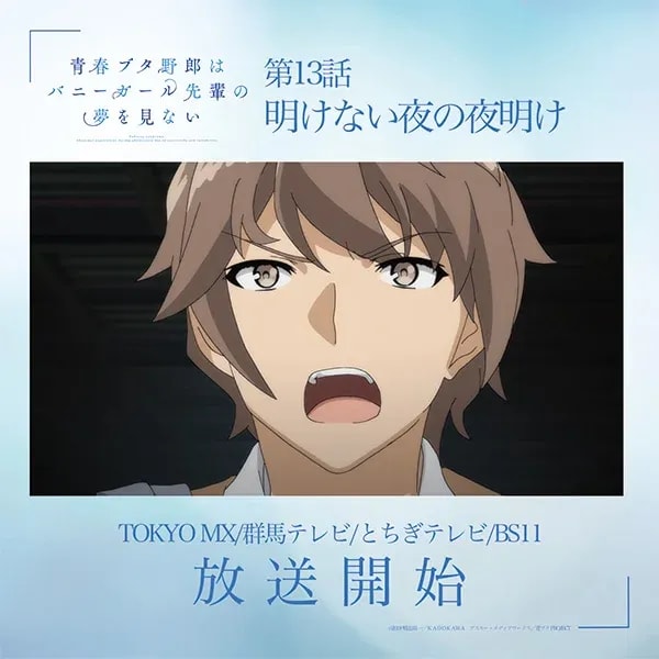 Episode 13 of Aobuta Anime: The Dawn of the Night That Never Ends