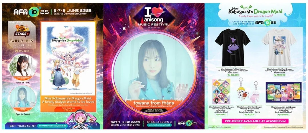 Miss Kobayashi's Dragon Maid Movie Features Special Guests at AFA Indonesia 2025