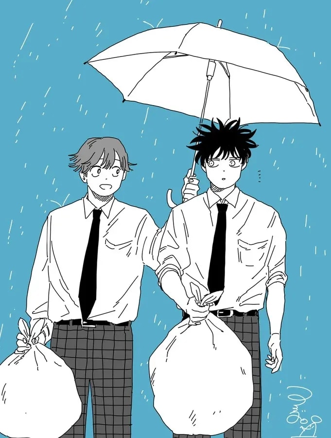 Surprising Meeting of Gaku and Hatozaki at the Garbage Dump