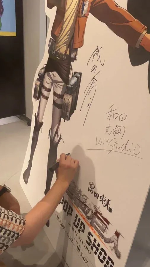 Join the Attack on Titan POP UP SHOP: Exclusive Staff Signing Event by WIT STUDIO