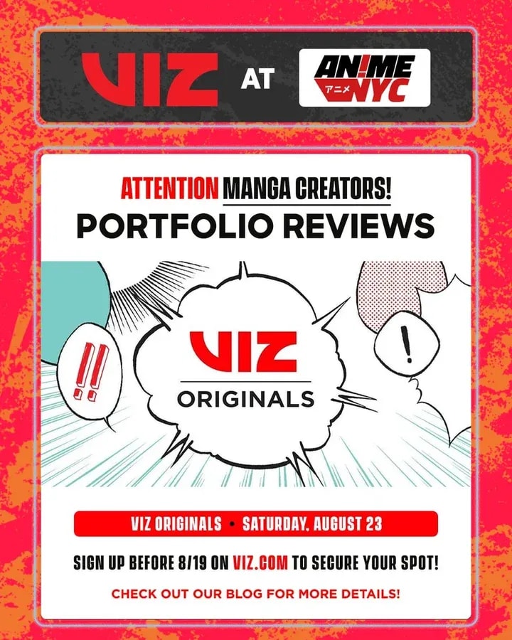 Join VIZ Originals at Anime NYC for a Portfolio Review