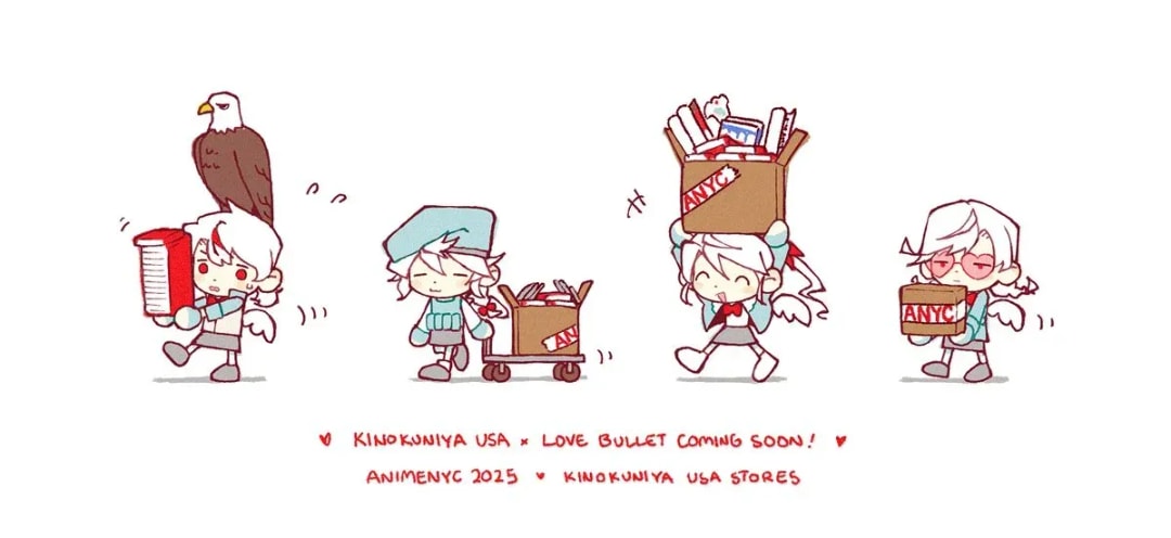 LOVE BULLET Pop-Up Shop at AnimeNYC and Kinokuniya Stores