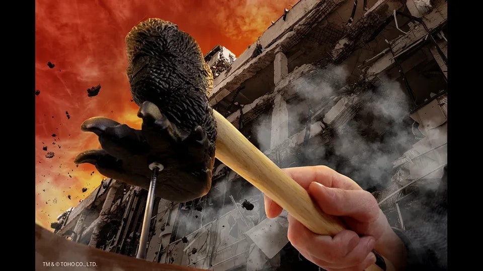 Godzilla-Inspired Foot Hammer Tool Revolutionizes Repair Work with Kaiju Strength
