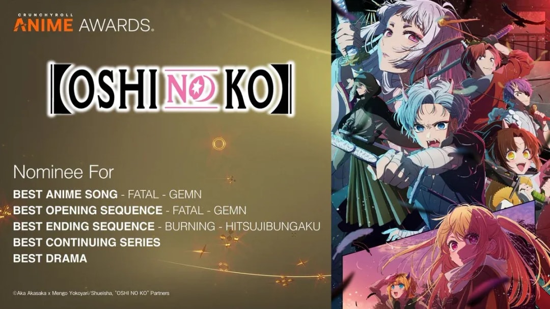 Oshi no Ko Nominated for Crunchyroll Anime Awards