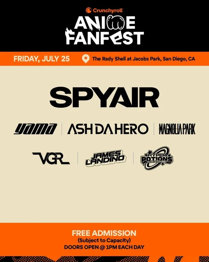 Exciting Lineups Revealed for Crunchyroll Anime FanFest at SDCC