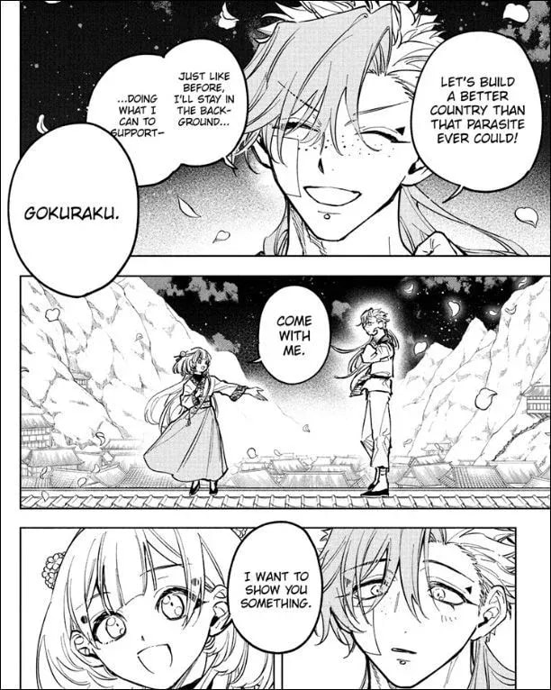 Discover Kagami's Thoughts on Gokuraku in Ichi the Witch Chapter 41